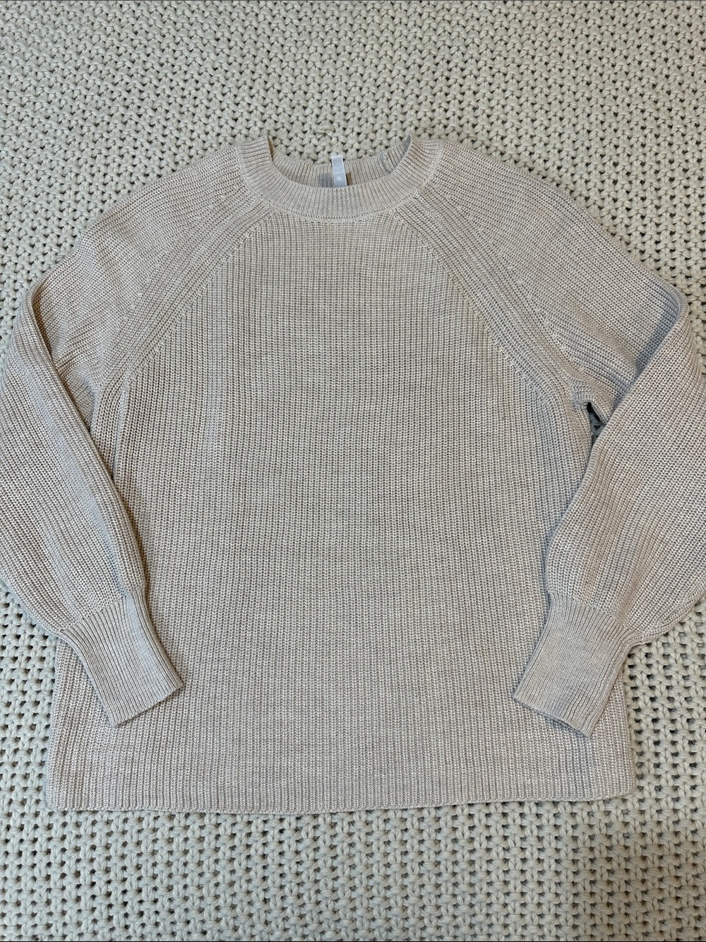 Jessica Simpson Crewneck Sweater in Light Beige